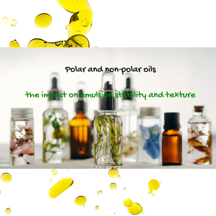 a bundle of 4 articles: polar and non-polar oils